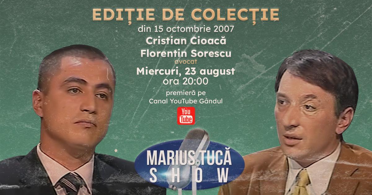 Marius Tucă Show Ediție de Colecție începe miercuri 23 august de la