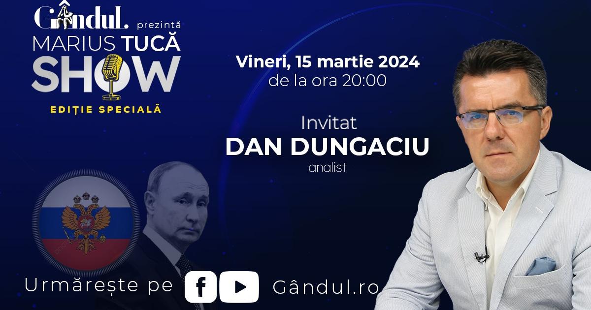 Marius Tucă Show începe vineri 15 martie de la ora 20 00 live pe