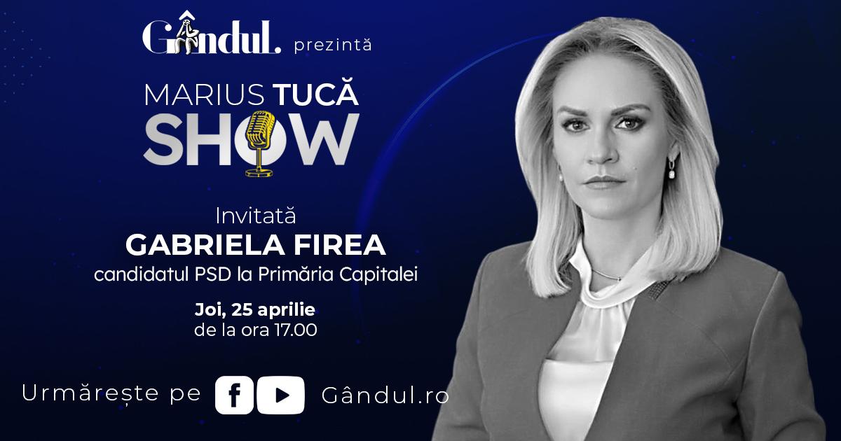 Marius Tucă Show începe joi 25 aprilie de la ora 17 00 live pe