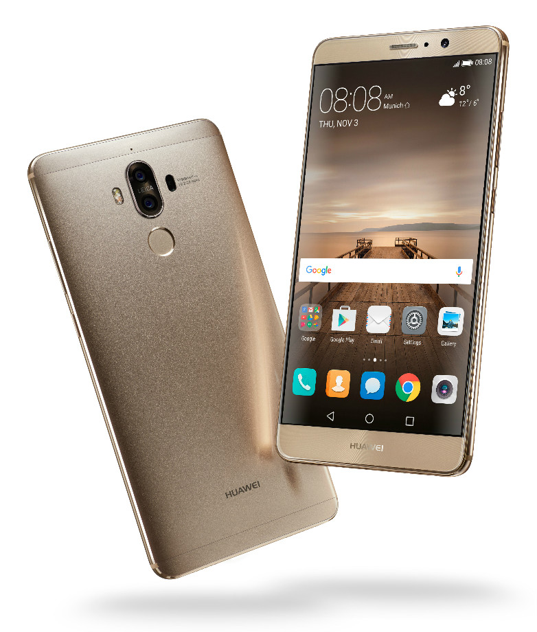 Mate 9 Champagne Gold Front Back