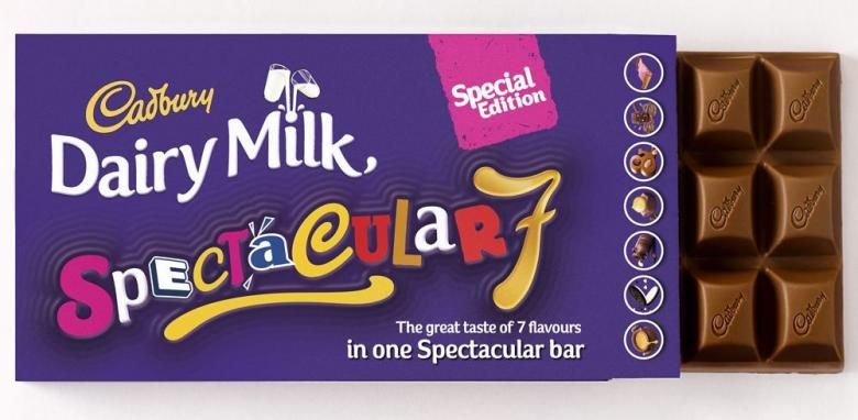 Cadbury lansează SUPERCIOCOLATA: un baton are şapte arome diferite!