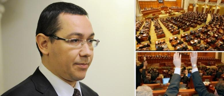 Moțiunea de cenzură, RESPINSĂ. Ponta rămâne premier