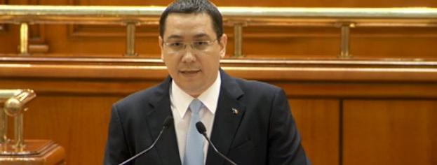 Ponta, în plen: Opoziția nu este în stare să dea jos Guvernul, așteaptă ca un procuror să o facă în locul ei