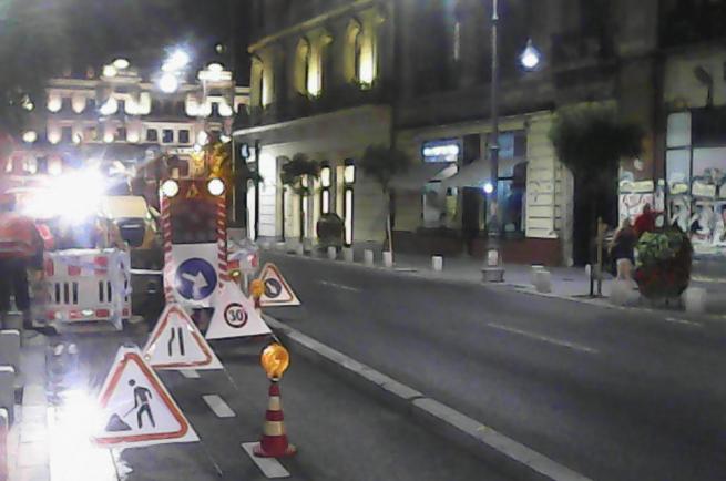 Atentie, biciclisti! Se fac lucrari la pista de pe Calea Victoriei