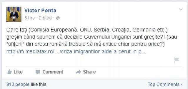 Victor Ponta, DECLARAȚIA ZILEI! Mesajul premierului pentru 'ofițerii' din presa română