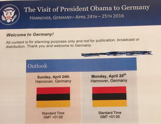 Gafă a Departamentului de Stat SUA, chiar în timpul vizitei lui Obama în Germania