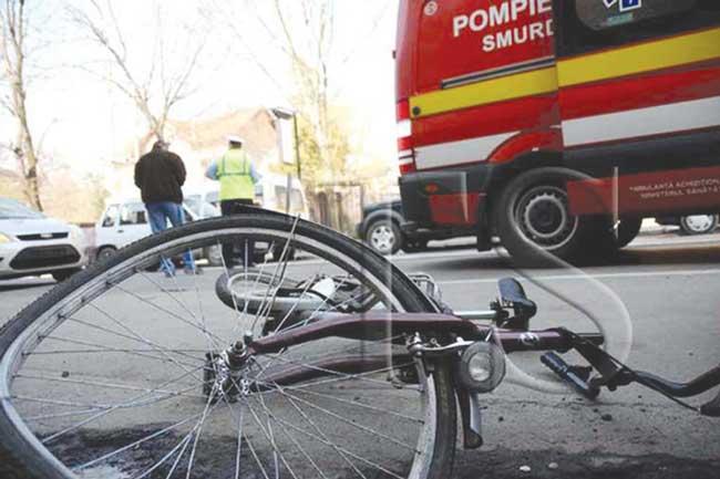 Biciclist din Capitală, rănit de un polițist de la Omoruri