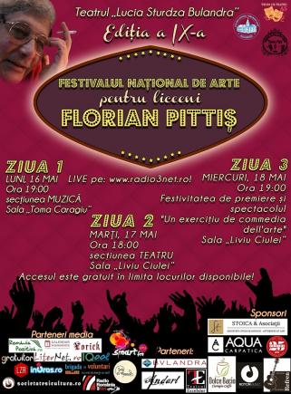 Festivalul Național de Arte pentru Liceeni „Florian Pittiș”, la Teatrul Bulandra