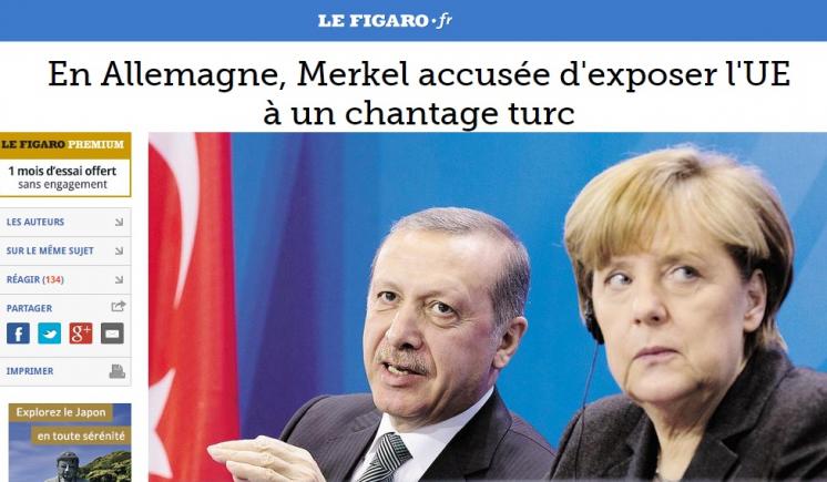 Merkel, acuzată că expune Uniunea Europeană unui șantaj turcesc