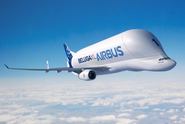 PREMIERĂ ÎN ROMÂNIA. Un avion gigant Airbus Beluga ar putea ateriza, astăzi, pe Otopeni