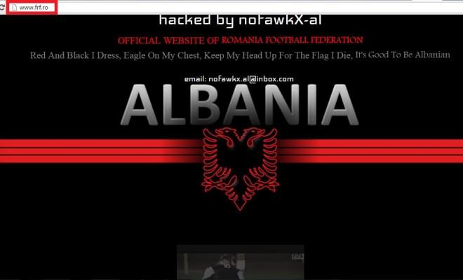 Încă o umilință! Site-ul FRF, spart de hackerii albanezi