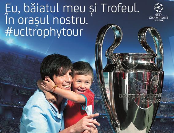 Trofeul UEFA Champions League ajunge la București. Unde il putem vedea?