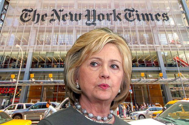 New York Times o susţine pe Hillary Clinton în alegeri