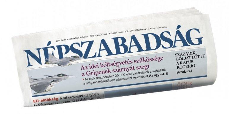 Nepszabadsag, cel mai important cotidian de opoziție din Ungaria, a fost suspendat