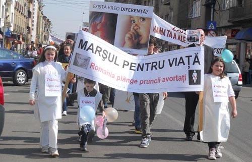 Marșul pentru viață: Campanie împotriva avorturilor