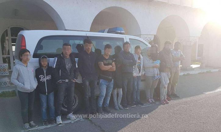 Zilnic, migranţi prinşi la frontierele României