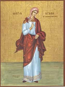 Calendar ortodox 5 februarie: Sfânta Muceniţă Agata
