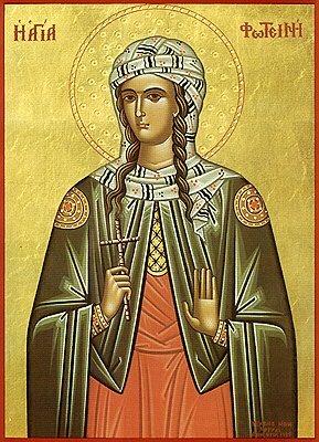 Calendar ortodox 26 februarie: Sfânta Muceniţă Fotini 