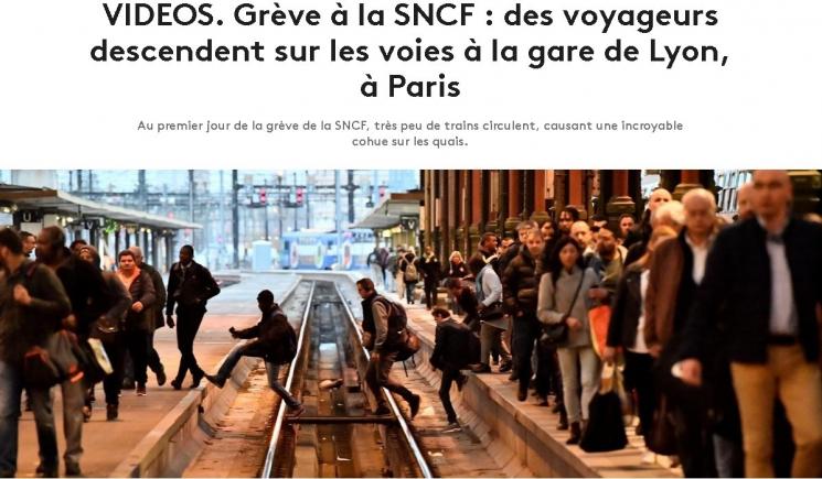 Atenţionare de călătorie. Franţa, afectată de o grevă de amploare în transportul feroviar şi la compania Air France