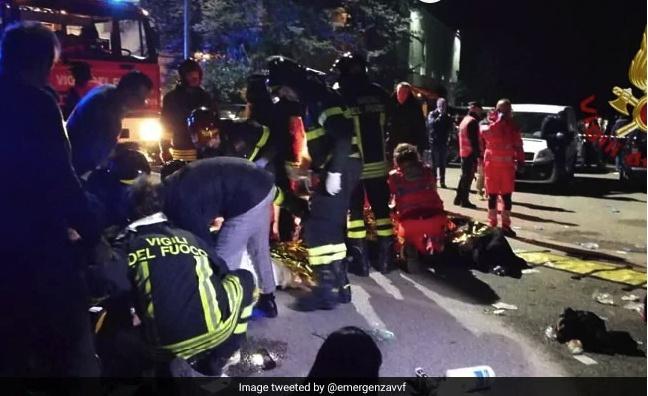 Șase morți și peste 100 de răniți, în urma unei busculade într-un club din Italia