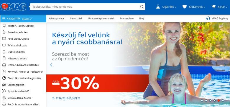 eMAG a devenit cel mai mare magazin online din Ungaria în 2018