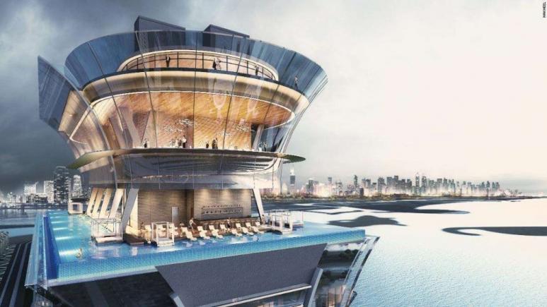 Una dintre cele mai înalte piscine din lume se construieşte în Dubai