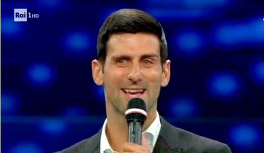 Novak Djokovici a cântat la festivalul Sanremo!