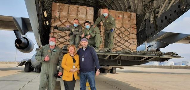 A sosit al treilea transport cu materiale de protecție: peste 45 tone de echipamente aduse din Coreea de Sud