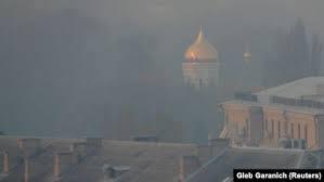Ucraina, acoperită de fumul gros venit dinspre Cernobîl