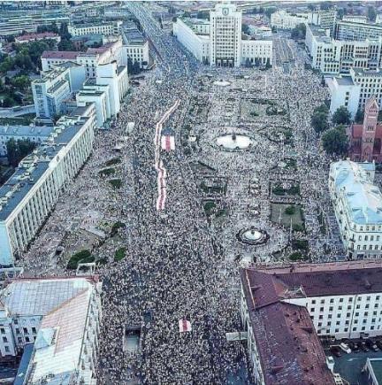 Cea mai mare demonstrație din istoria postsovietică a Belarusului