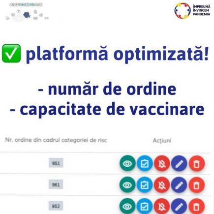 Platforma de programare la vaccinare s-a schimbat: românii pot vedea câte persoane sunt în fața lor pe lista de așteptare