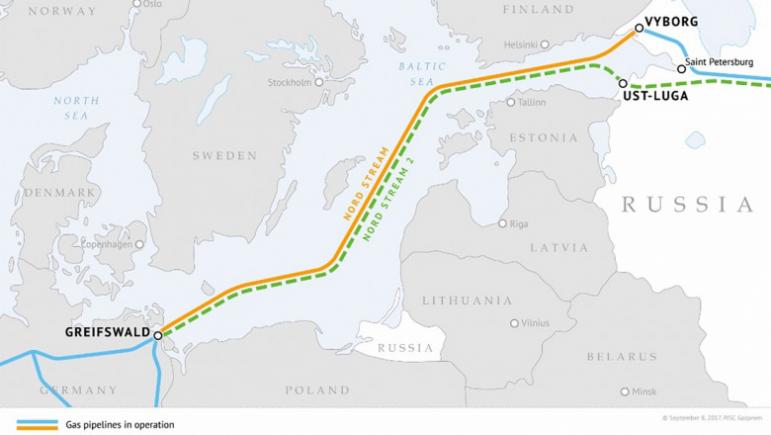 Gazprom anunță finalizarea gazoductului Nordstream 2