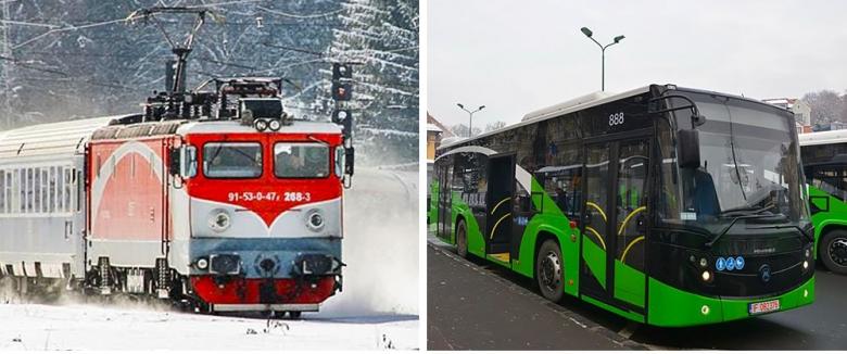 BRAȘOV. S-a înființat linia 100 RATBV, cu autobuze care leagă gara de Poiana Brașov
