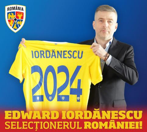 Edward  Iordănescu este noul selecționer al Naționalei României