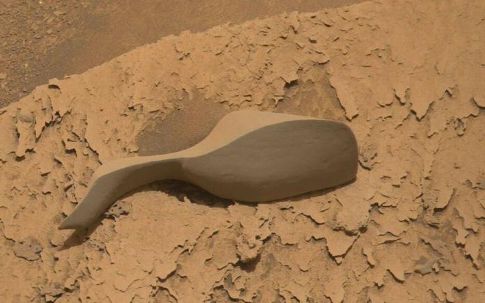 Viața pe Marte: o piatră ciudată „în formă de jucărie sexuală” a fost văzută pe planeta roșie