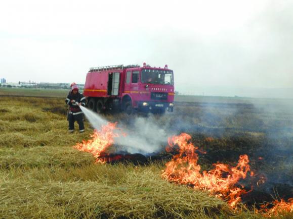 Fermierii care își incendiază terenurile pierd subvențiile și vor fi amendați