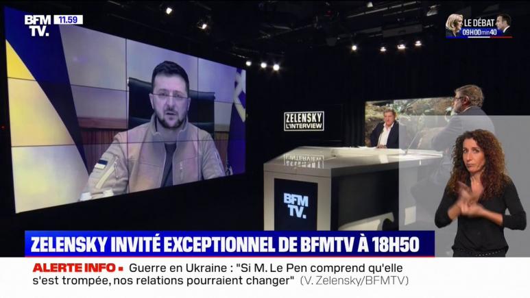 Alegeri în Franța: Zelensky o invită pe Le Pen să „înțeleagă că a greșit” și spune că nu vrea sa piardă „relațiile sale bune” cu Macron