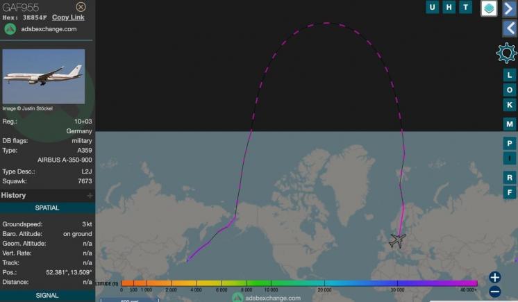 De la Tokyo la Berlin: Avionul lui Olaf Scholz a zburat peste Polul Nord pentru a ocoli Rusia