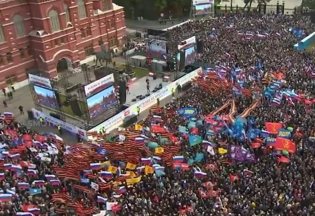Mitinguri la Moscova și Sankt Petersburg în sprijinul „referendumurilor” de anexare