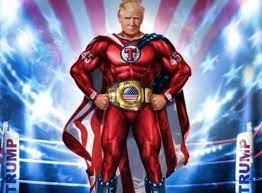 Donald Trump devine ținta ironiilor după ce și-a lansat cartonașe care-l înfățișază în ipostaza de supererou