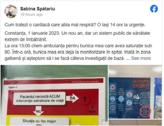Revolta unui aparținător român: “Cum tratezi o cardiacă care abia mai respiră? O lași 14 ore la urgențe” 