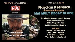 Marcian Petrescu își lansează noul album în Pub Universității !