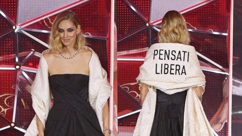 San Remo: Chiara Ferragni a inaugurat festivalul purtând o rochie cu sânii la vedere pentru a atrage „atenția asupra drepturilor femeilor”