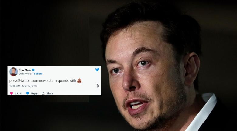 Twitter: Elon Musk setează un emoji în formă de "excrement" drept răspuns automat pentru toate solicitările presei
