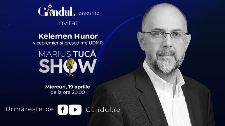 Marius Tucă Show începe miercuri, 19 aprilie, de la ora 20.00, live pe gândul.ro. Invitați: Kelemen HUNOR și Victor PONTA (VIDEO)