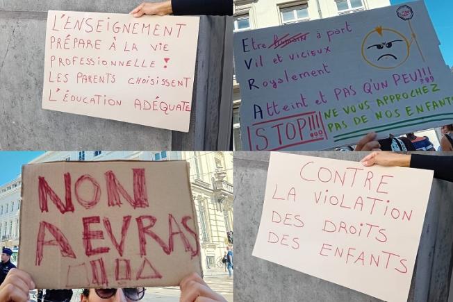 Belgia: Manifestații, școli incendiate ... mii de oameni protesteaza impotriva cursurilor de educatie sexuala obligatorii