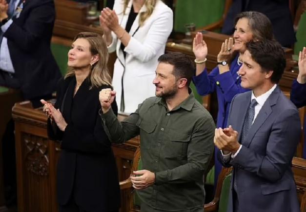 Proteste după ce Zelensky și Trudeau au aplaudat în Parlament un veteran nazist din Al Doilea Război Mondial