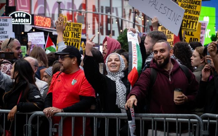Susținători ai Palestinei si ai Israelului s-au înfruntat în mai multe orașe din SUA