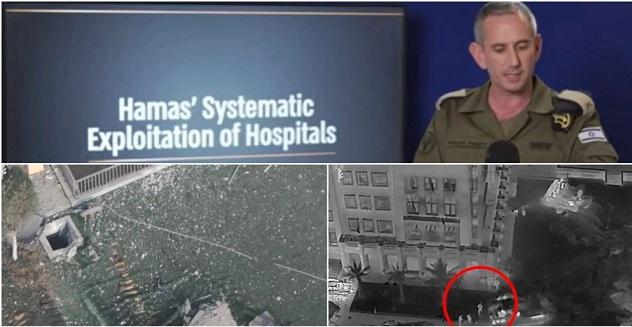 Armata israeliană a prezentat imagini care acuză Hamas că folosește spitalele drept scuturi