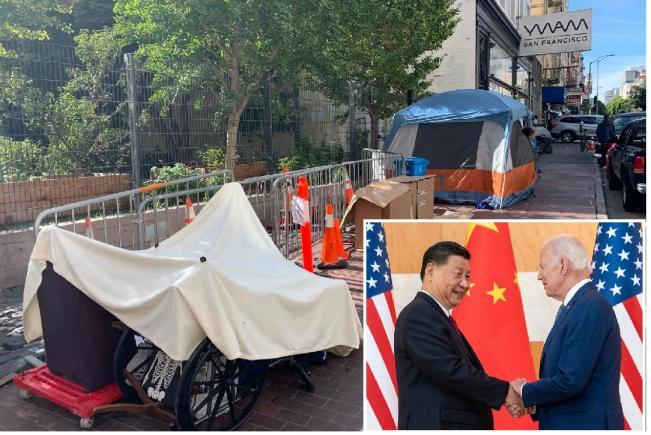 Dependenții de droguri și persoanele fără adăpost din centrul orașului San Francisco au disparut în mod miraculos înaintea întâlnirii dintre Biden și Xi Jinping